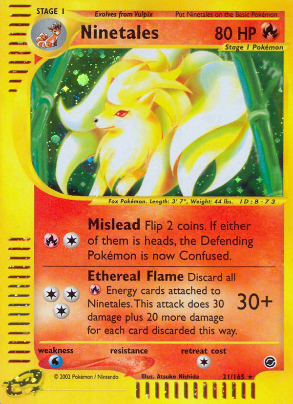 Ninetales (21/165) [Expedition: Base Set] | Good Games North