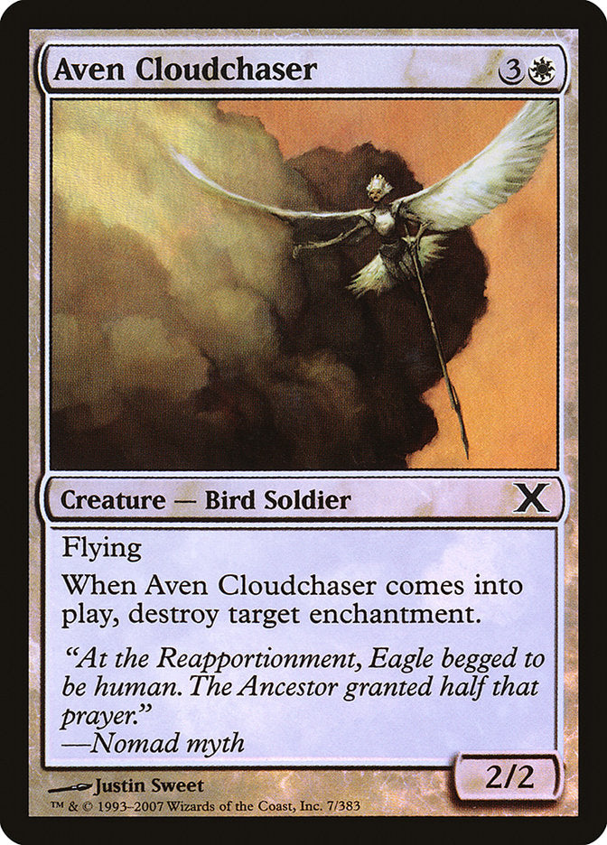 Aven Cloudchaser (Premium Foil) [Tenth Edition] | Good Games North