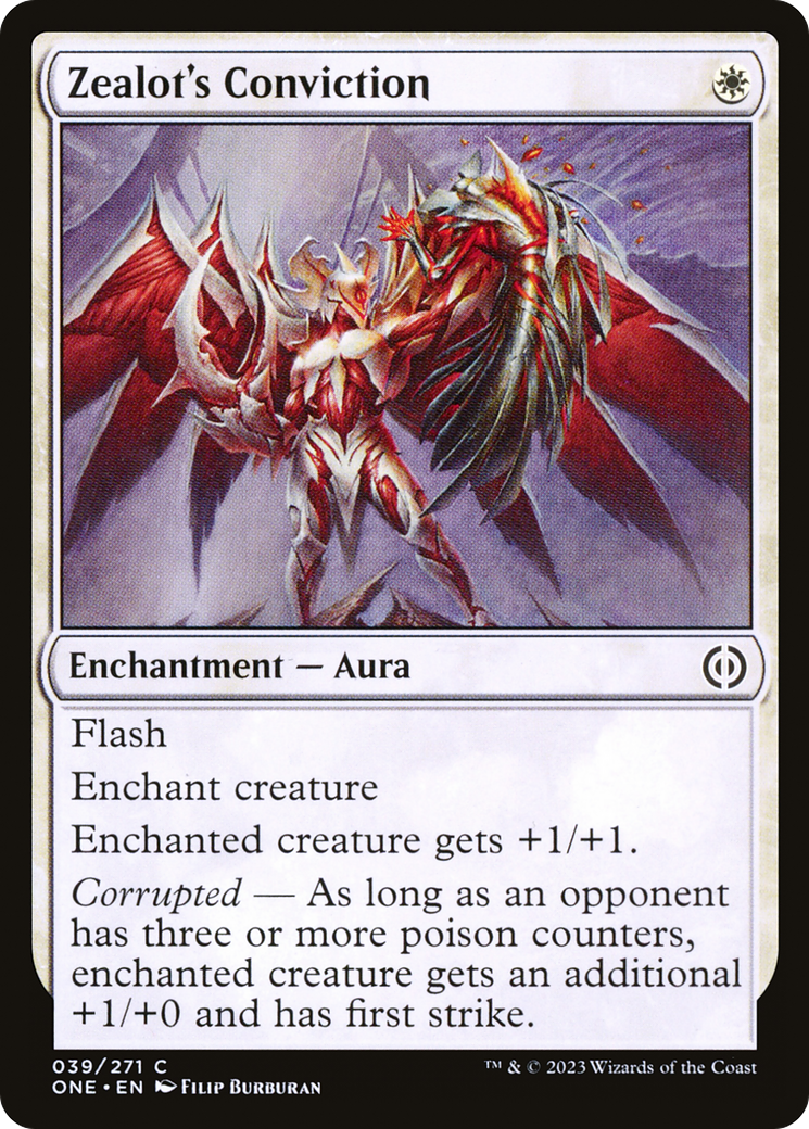 Zealot's Conviction [Phyrexia: All Will Be One] | Good Games North
