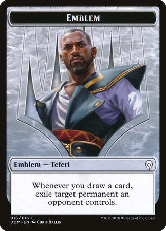 Emblem - Teferi, Hero of Dominaria [Dominaria Tokens] | Good Games North