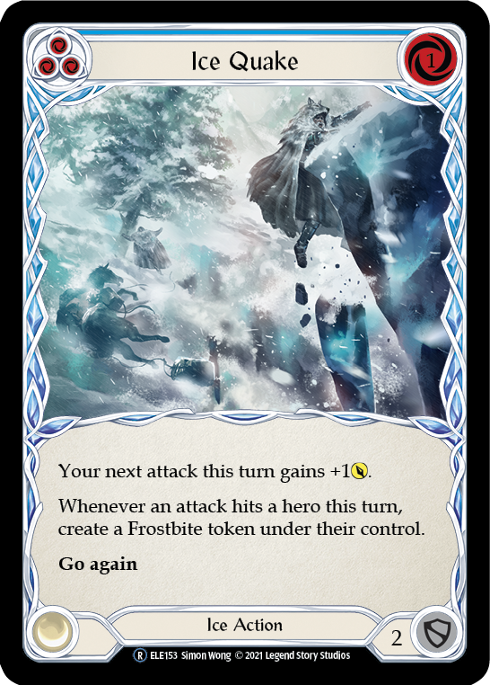 Ice Quake (Blue) [U-ELE153] Unlimited Rainbow Foil | Good Games North