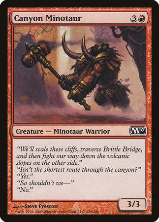 Canyon Minotaur [Magic 2010] | Good Games North