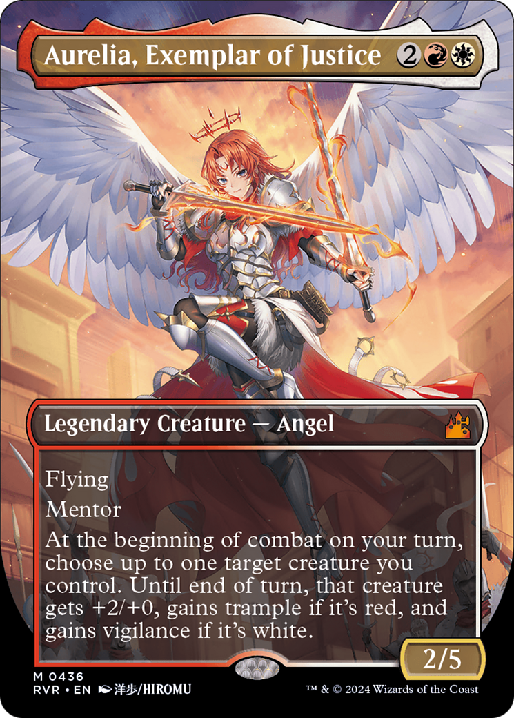 Aurelia, Exemplar of Justice (Anime Borderless) [Ravnica Remastered] | Good Games North