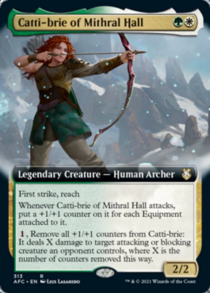 Catti-brie of Mithral Hall (Extended) [Dungeons & Dragons: Adventures in the Forgotten Realms Commander] | Good Games North