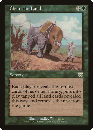 Clear the Land [Mercadian Masques] | Good Games North