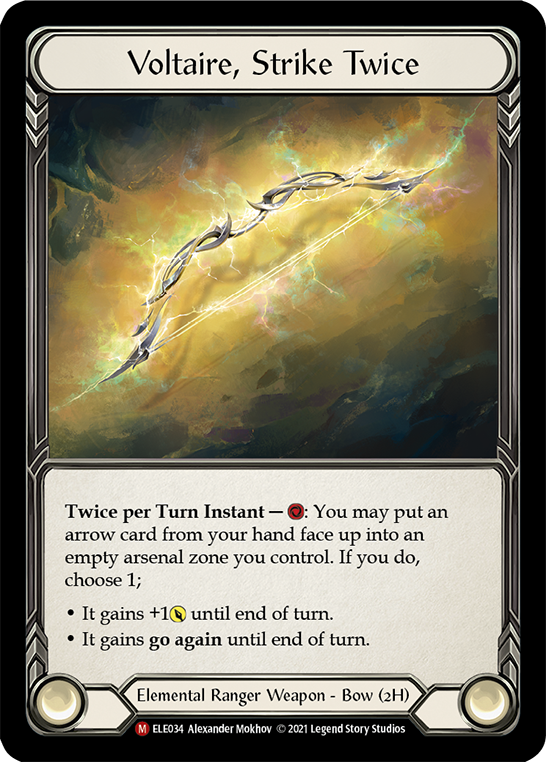 Voltaire, Strike Twice [ELE034] (Tales of Aria)  1st Edition Cold Foil | Good Games North