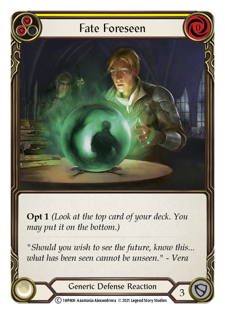 Fate Foreseen (Yellow) [1HP406] | Good Games North