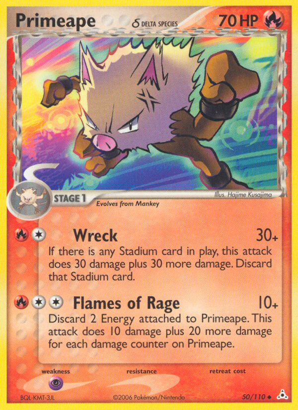 Primeape (50/110) (Delta Species) [EX: Holon Phantoms] | Good Games North