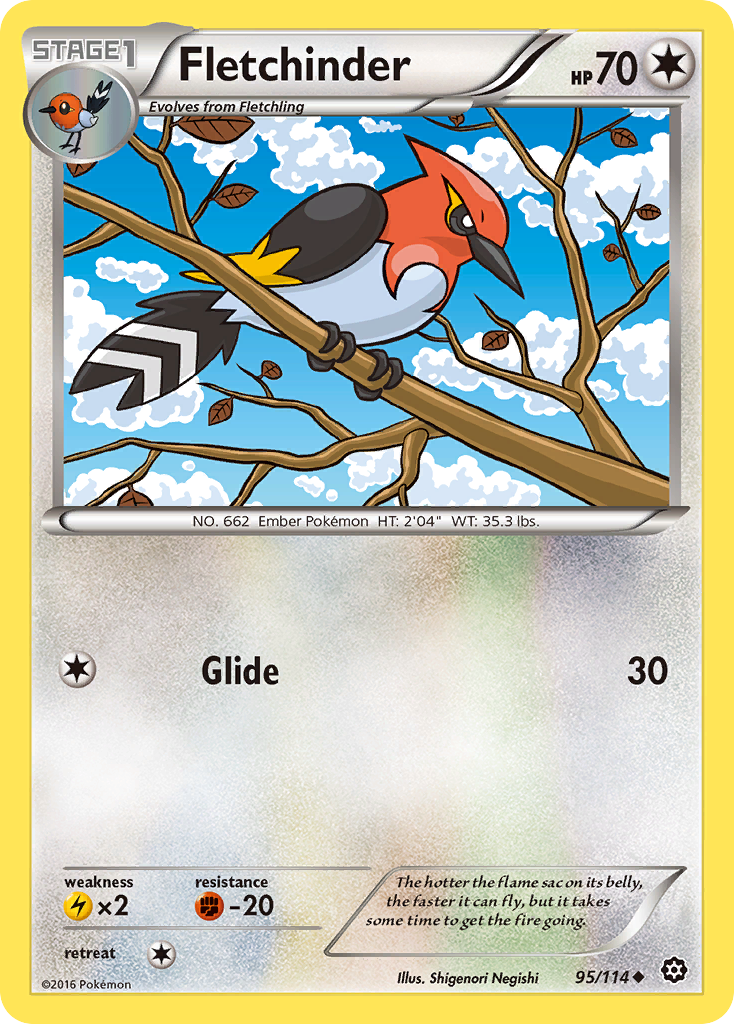 Fletchinder (95/114) [XY: Steam Siege] | Good Games North