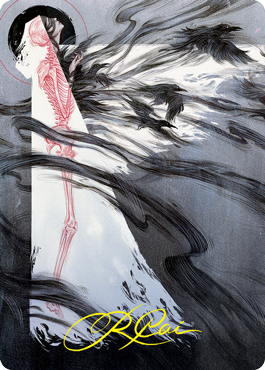 Tendrils of Agony Art Card (Gold-Stamped Signature) [Strixhaven: School of Mages Art Series] | Good Games North