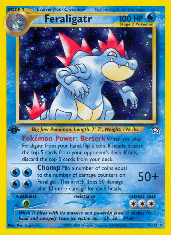 Feraligatr (4/111) [Neo Genesis 1st Edition] | Good Games North