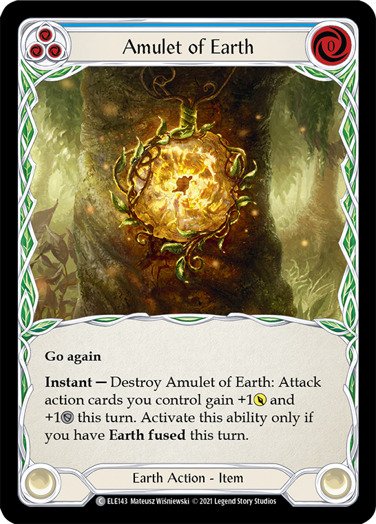 Amulet of Earth [ELE143] (Tales of Aria)  1st Edition Rainbow Foil | Good Games North