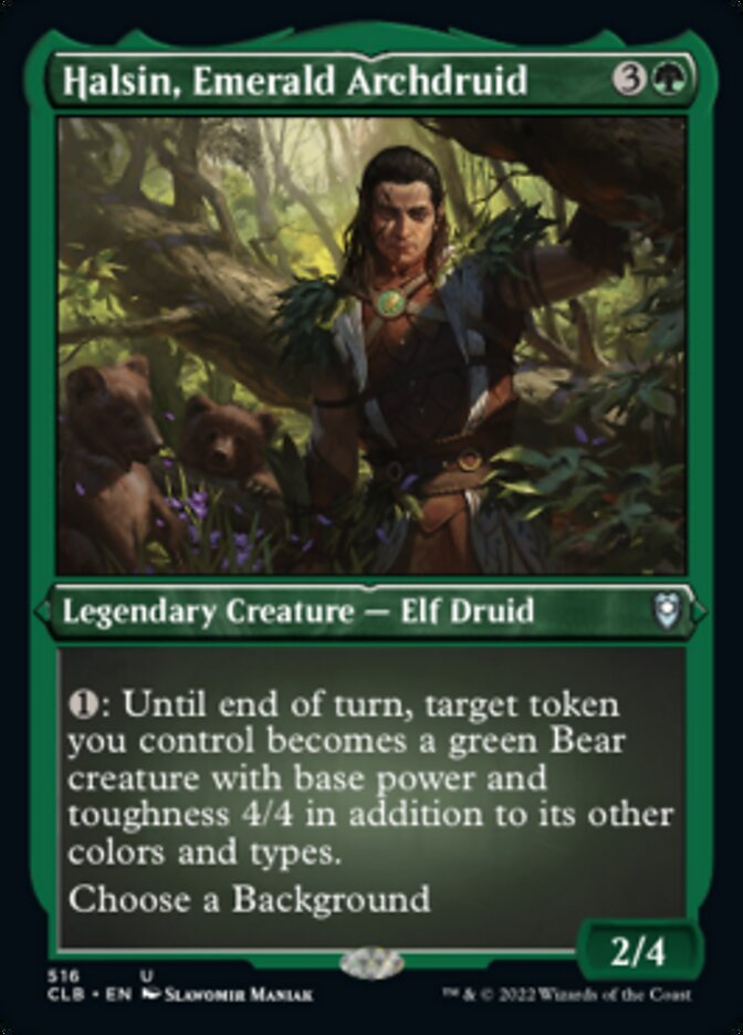 Halsin, Emerald Archdruid (Foil Etched) [Commander Legends: Battle for Baldur's Gate] | Good Games North