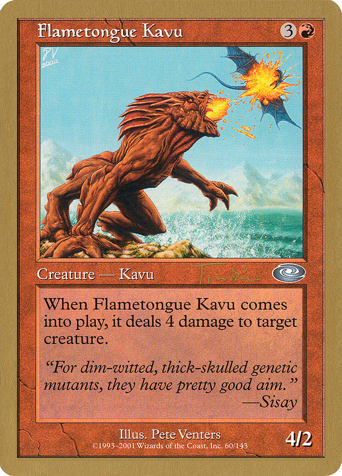 Flametongue Kavu (Jan Tomcani) [World Championship Decks 2001] | Good Games North