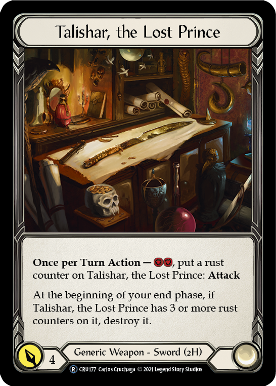 Talishar, the Lost Prince [U-CRU177-RF] Unlimited Rainbow Foil | Good Games North