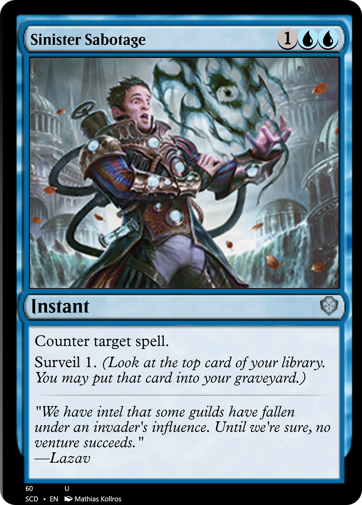 Sinister Sabotage [Starter Commander Decks] | Good Games North