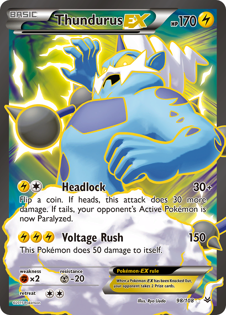 Thundurus EX (98/108) [XY: Roaring Skies] | Good Games North