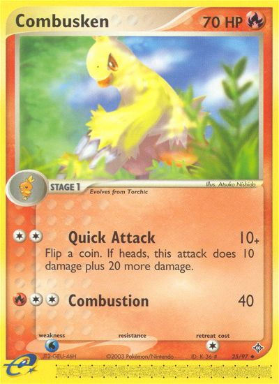 Combusken (25/97) [EX: Dragon] | Good Games North