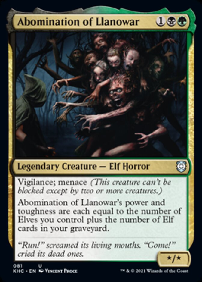 Abomination of Llanowar [Kaldheim Commander] | Good Games North