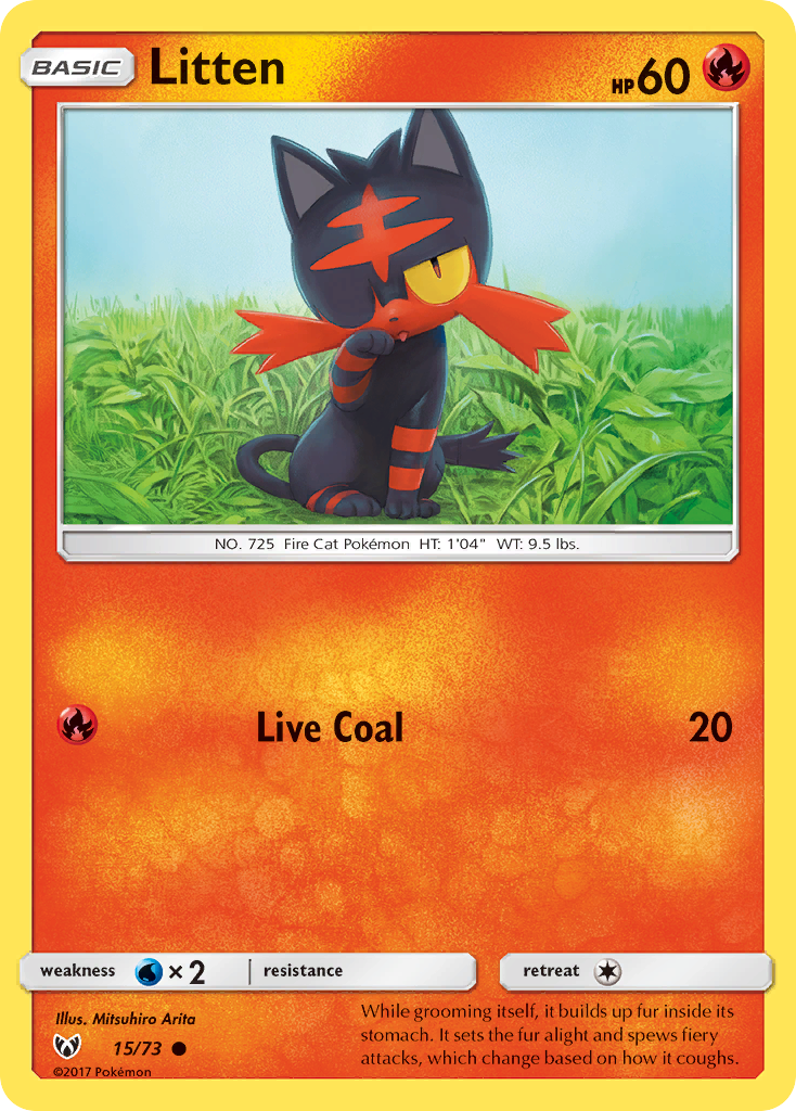 Litten (15/73) [Sun & Moon: Shining Legends] | Good Games North