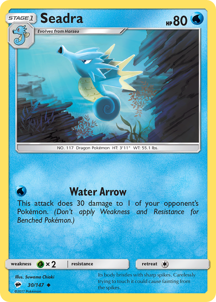 Seadra (30/147) [Sun & Moon: Burning Shadows] | Good Games North