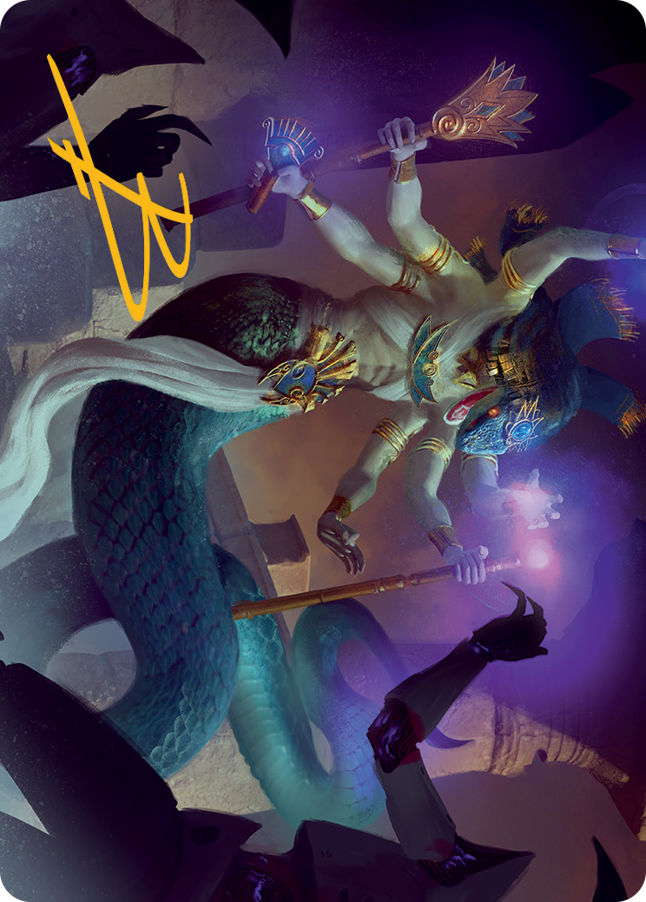 Imoti, Celebrant of Bounty Art Card (Gold-Stamped Signature) [March of the Machine Art Series] | Good Games North