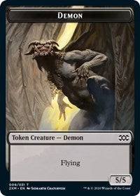 Demon // Squirrel Double-sided Token [Double Masters Tokens] | Good Games North