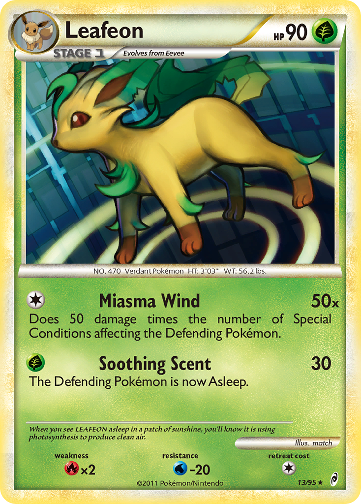 Leafeon (13/95) [HeartGold & SoulSilver: Call of Legends] | Good Games North