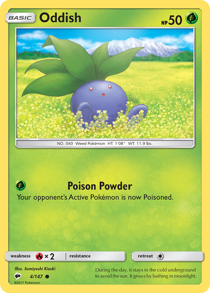 Oddish (4/147) [Sun & Moon: Burning Shadows] | Good Games North