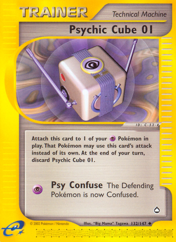 Psychic Cube 01 (132/147) [Aquapolis] | Good Games North