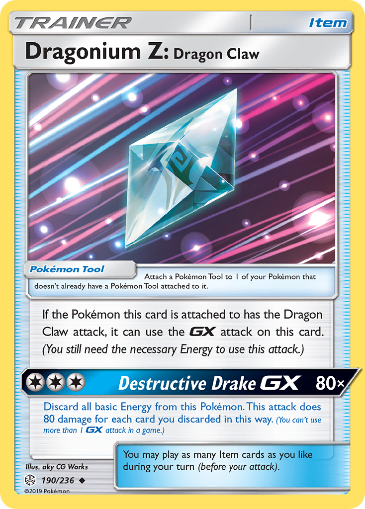 Dragonium Z: Dragon Claw (190/236) [Sun & Moon: Cosmic Eclipse] | Good Games North