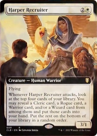 Harper Recruiter (Extended Art) [Commander Legends: Battle for Baldur's Gate] | Good Games North