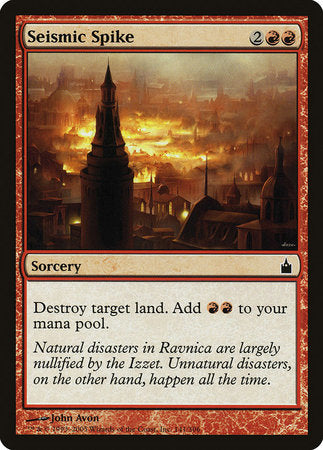 Seismic Spike [Ravnica: City of Guilds] | Good Games North