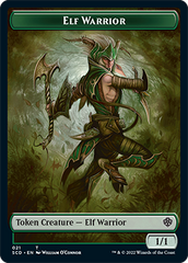 Elf Warrior // Cat Beast Double-Sided Token [Starter Commander Decks] | Good Games North