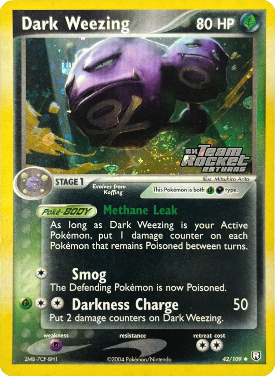 Dark Weezing (42/109) (Stamped) [EX: Team Rocket Returns] | Good Games North