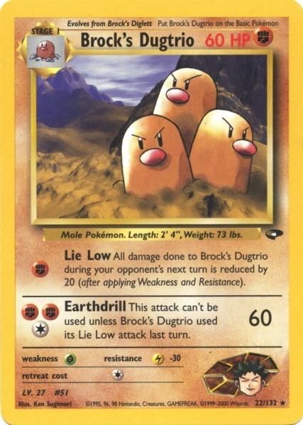 Brock's Dugtrio (22/132) [Gym Challenge Unlimited] | Good Games North