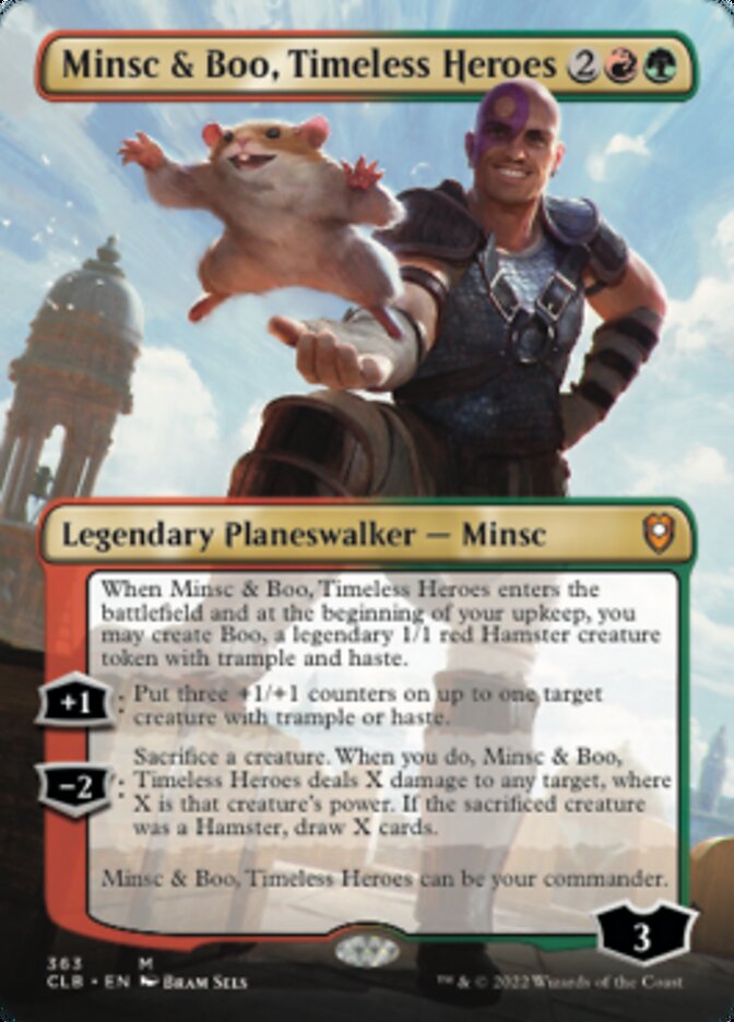 Minsc & Boo, Timeless Heroes (Borderless) [Commander Legends: Battle for Baldur's Gate] | Good Games North