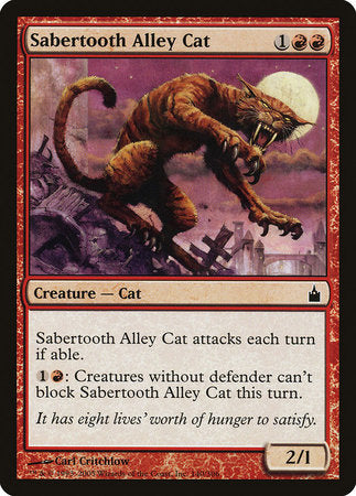 Sabertooth Alley Cat [Ravnica: City of Guilds] | Good Games North