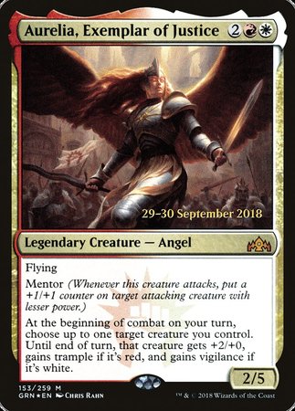 Aurelia, Exemplar of Justice [Guilds of Ravnica Promos] | Good Games North