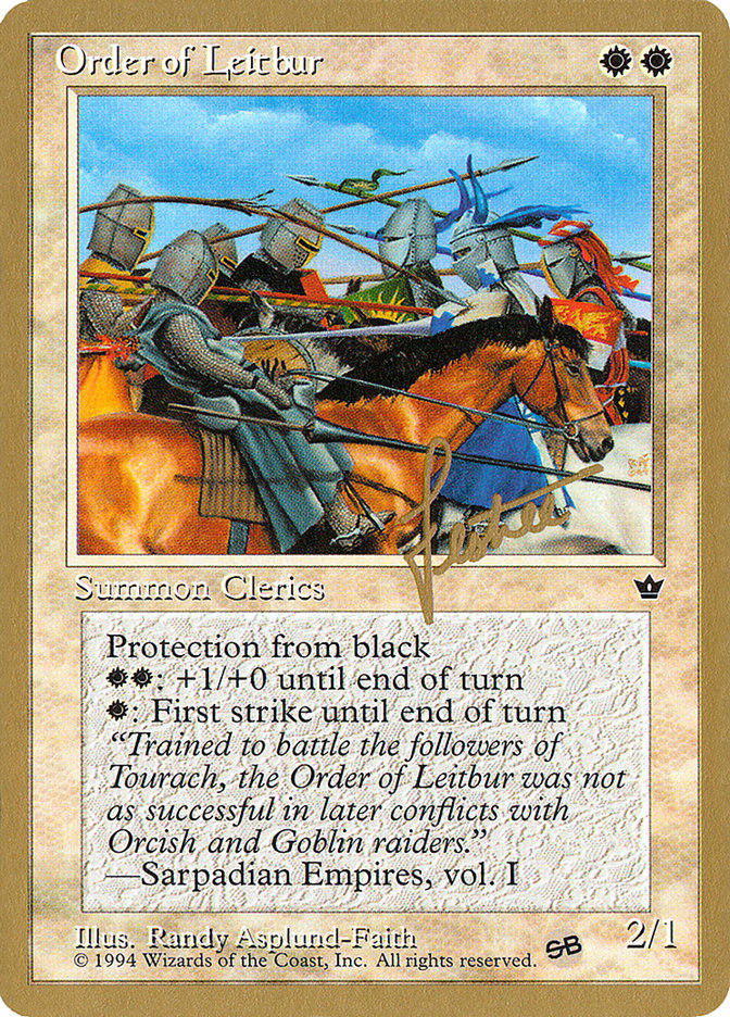 Order of Leitbur (Group) (Bertrand Lestree) (SB) [Pro Tour Collector Set] | Good Games North