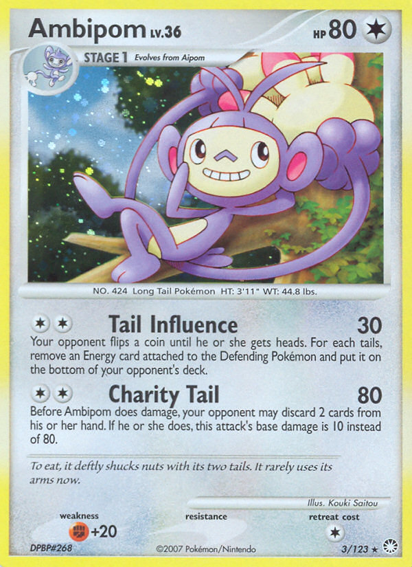 Ambipom (3/123) [Diamond & Pearl: Mysterious Treasures] | Good Games North