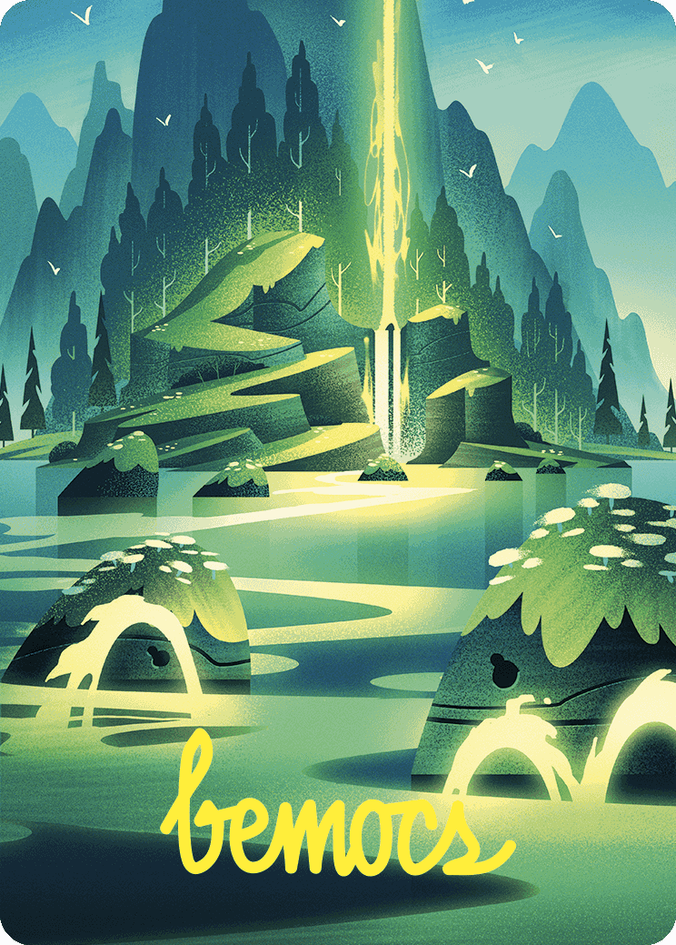 Leyline of Abundance Art Card (Gold-Stamped Signature) [Wilds of Eldraine Art Series] | Good Games North