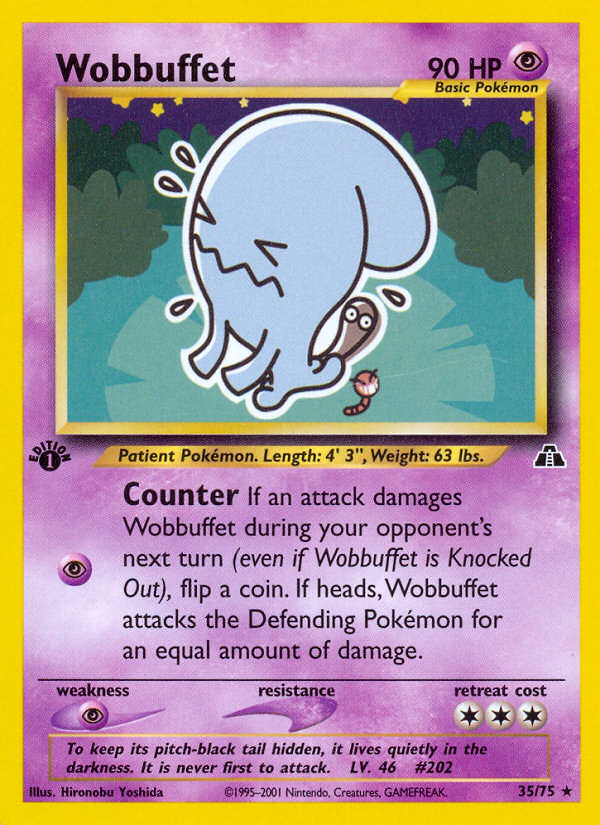 Wobbuffet (35/75) [Neo Discovery 1st Edition] | Good Games North