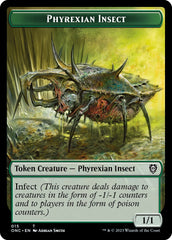 Phyrexian Mite // Phyrexian Insect Double-Sided Token [Phyrexia: All Will Be One Commander Tokens] | Good Games North