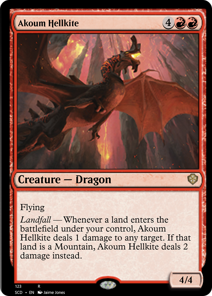 Akoum Hellkite [Starter Commander Decks] | Good Games North
