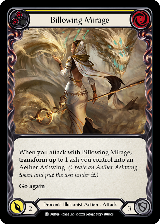 Billowing Mirage (Yellow) [UPR019] (Uprising)  Rainbow Foil | Good Games North