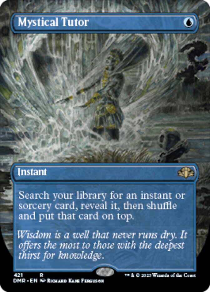 Mystical Tutor (Borderless Alternate Art) [Dominaria Remastered] | Good Games North