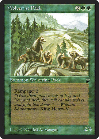 Wolverine Pack [Legends] | Good Games North