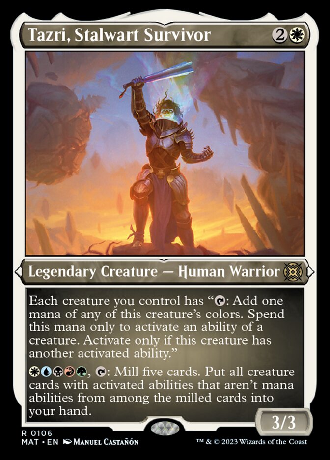 Tazri, Stalwart Survivor (Foil Etched) [March of the Machine: The Aftermath] | Good Games North