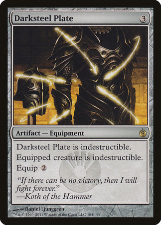 Darksteel Plate [Mirrodin Besieged] | Good Games North